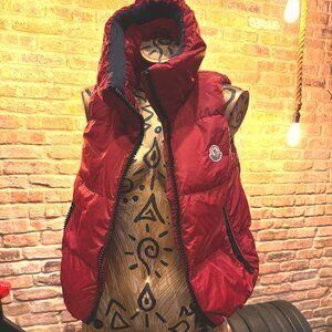 Moncler Burnt Orange Pety Gilet Puffer Vest sz 1